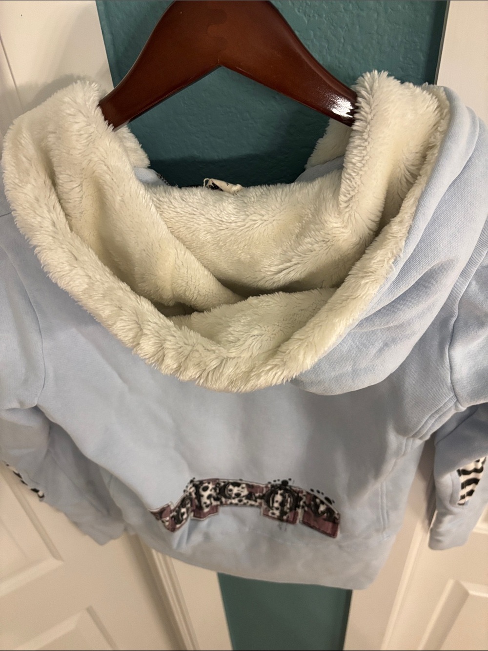 Volcom Light Blue Sherpa-Lined Zip Hoodie - Picture 9 of 10